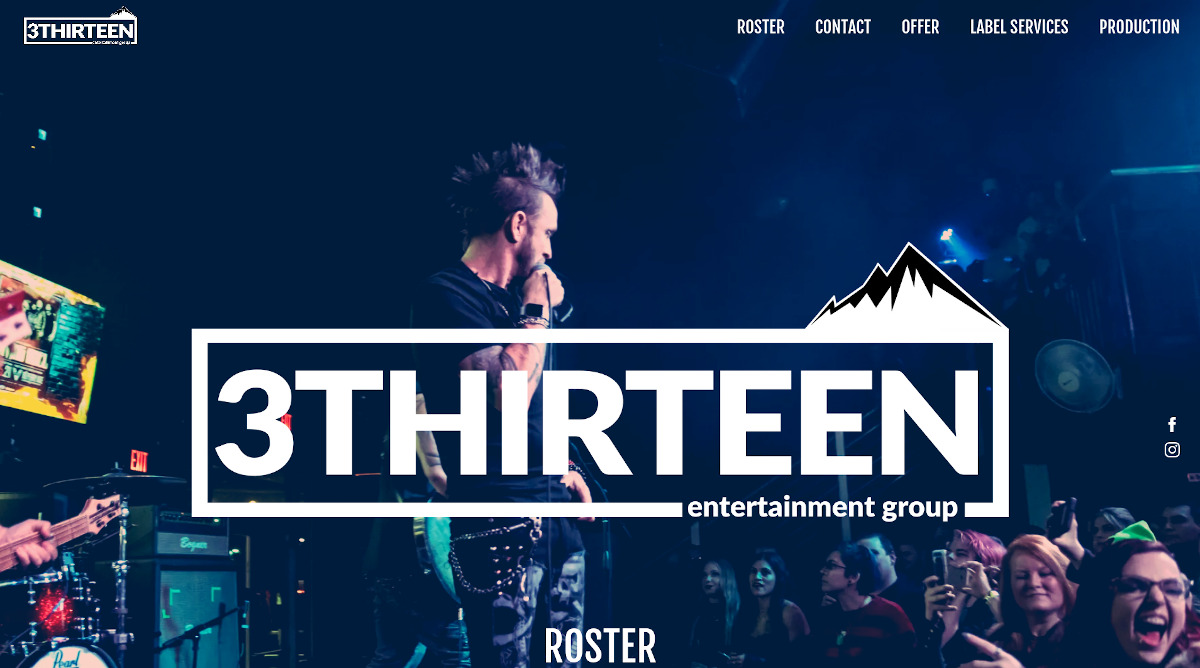 3thirteen Website Screenshot